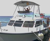Cayman Islands Scuba Diving Holiday. Grand Cayman Dive Centre. Cayman Sister Dive Boat.